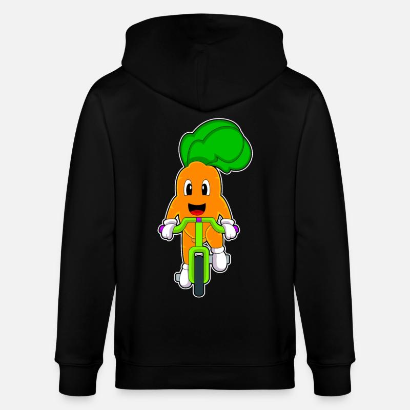 Vélo carotte - Veste à capuche bio CULTIVATOR Stanley/Stella Unisexe - noir