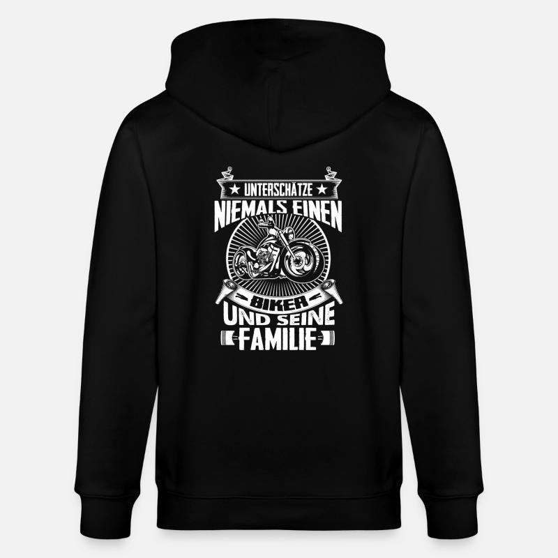 Biker - Stanley/Stella Unisex Bio-Kapuzenjacke CULTIVATOR  - Schwarz