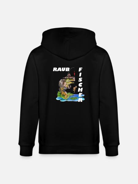 Raubfischer - Stanley/Stella Unisex Bio-Kapuzenjacke CULTIVATOR - Schwarz
