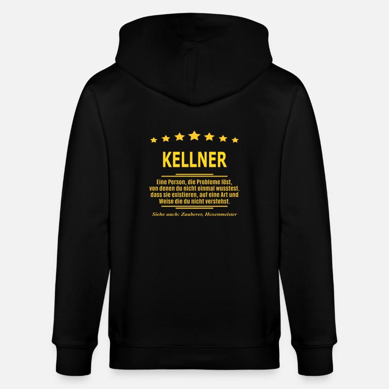 KELLNER - Stanley/Stella Unisex Bio-Kapuzenjacke CULTIVATOR  - Schwarz