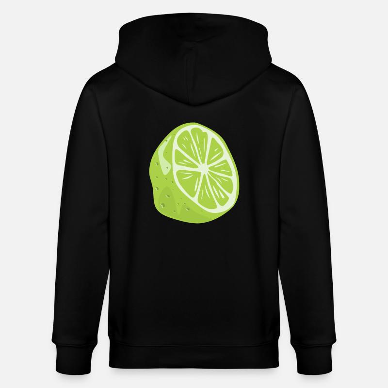 LIME ARE THE BEST - Stanley/Stella Unisex Bio-Kapuzenjacke CULTIVATOR  - Schwarz