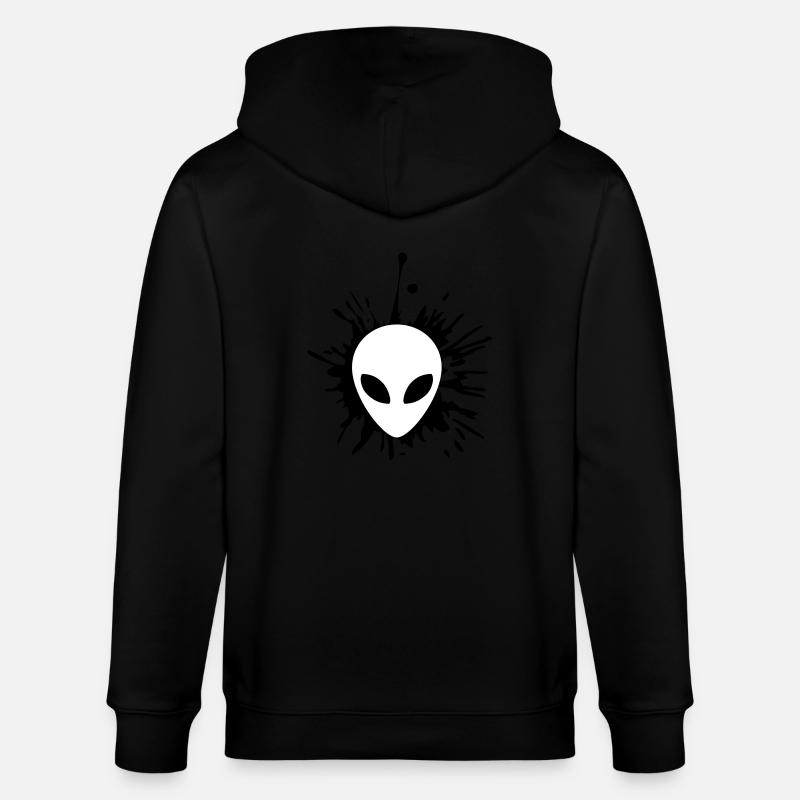 Blob extraterrestre de gouttes - Veste à capuche bio CULTIVATOR Stanley/Stella Unisexe - noir
