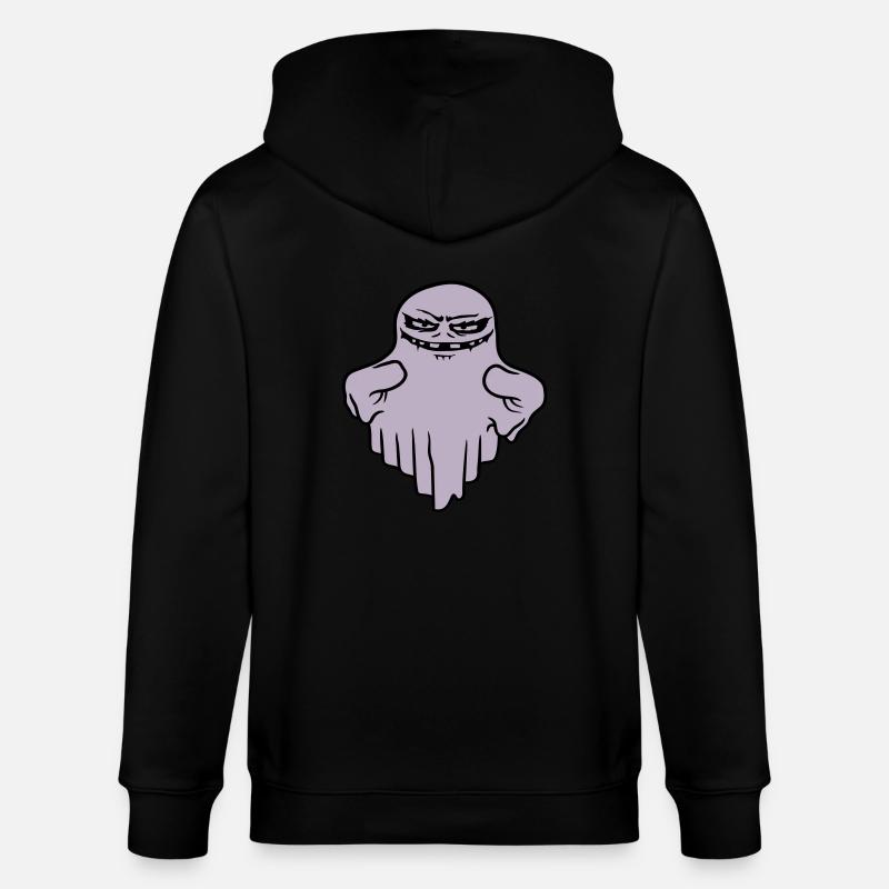 Böser schwebender Geist Comic - Stanley/Stella Unisex Bio-Kapuzenjacke CULTIVATOR  - Schwarz
