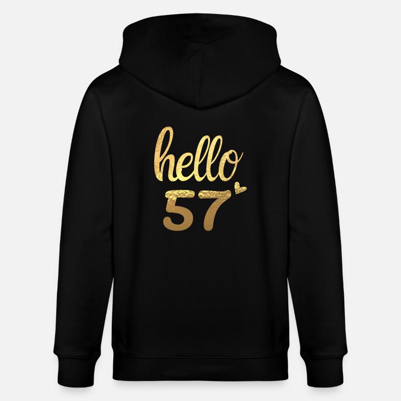Hello 57 doré - Veste à capuche bio CULTIVATOR Stanley/Stella Unisexe - noir