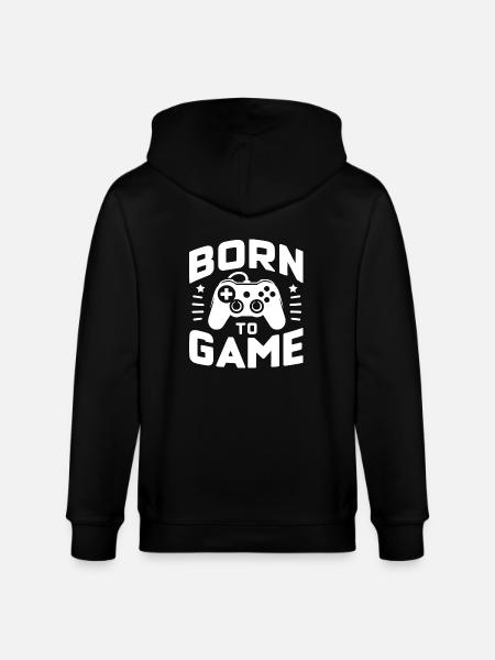 Born to Game - Stanley/Stella CULTIVATOR Unisex Organic Hooded Jacket - black