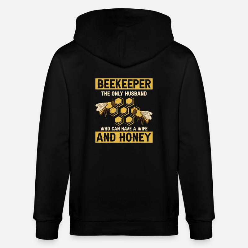 Beekeeper The Only Husband Beekeeper - Stanley/Stella Unisex Bio-Kapuzenjacke CULTIVATOR  - Schwarz