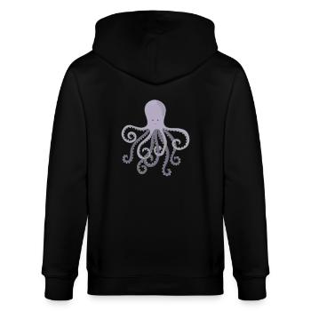 Kraken - Stanley/Stella Unisex Bio-Kapuzenjacke CULTIVATOR  - Schwarz - Hinten - Anna (173cm)