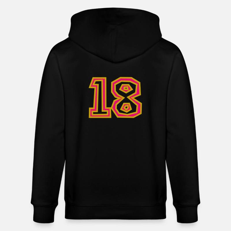 18 - Stanley/Stella Unisex Bio-Kapuzenjacke CULTIVATOR  - Schwarz