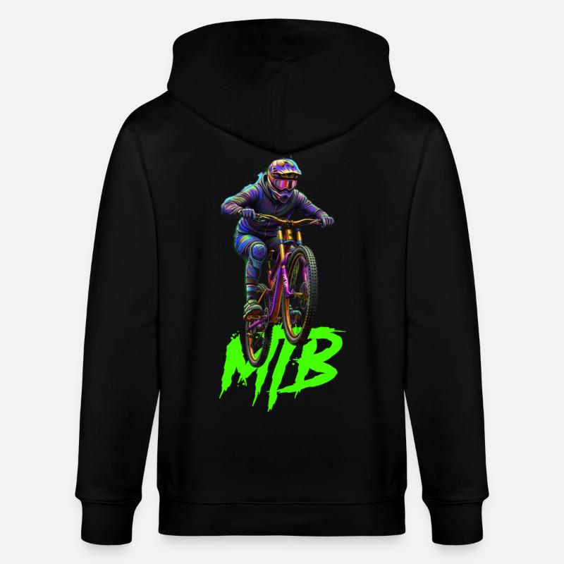 Vélo VTT - Veste à capuche bio CULTIVATOR Stanley/Stella Unisexe - noir