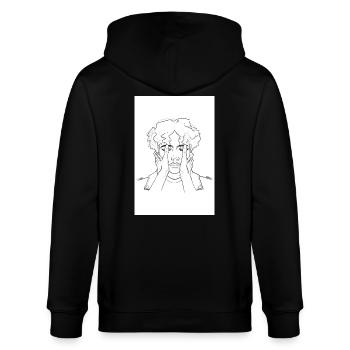 Schöne Dinge - Stanley/Stella Unisex Bio-Kapuzenjacke CULTIVATOR  - Schwarz - Hinten - Anna (173cm)