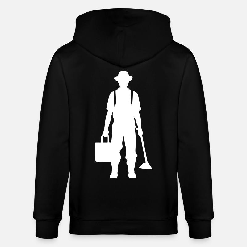 Farmer Bauer Silhouette - Veste à capuche bio CULTIVATOR Stanley/Stella Unisexe - noir
