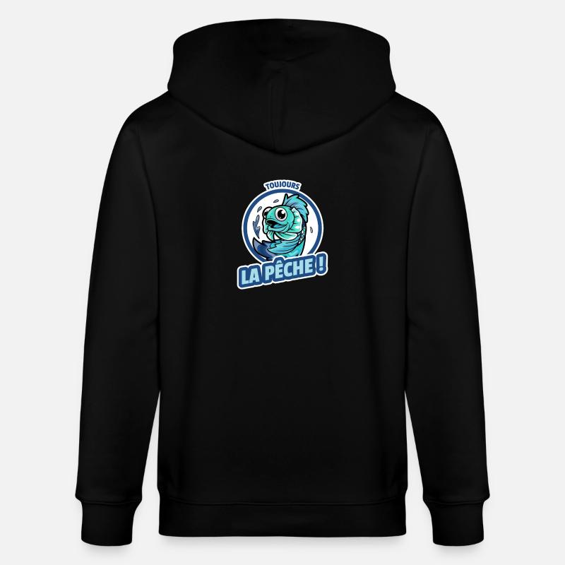 TOUJOURS LA PÊCHE ! - Veste à capuche bio CULTIVATOR Stanley/Stella Unisexe - noir