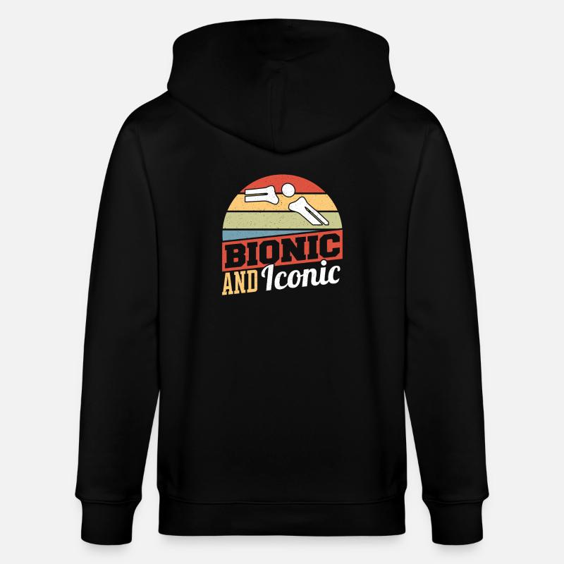 Bionic and iconic - Stanley/Stella CULTIVATOR  Unisex Organic Hooded Jacket - black