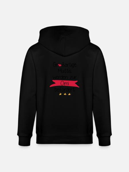 Großartige Muttis - Stanley/Stella Unisex Bio-Kapuzenjacke CULTIVATOR  - Schwarz