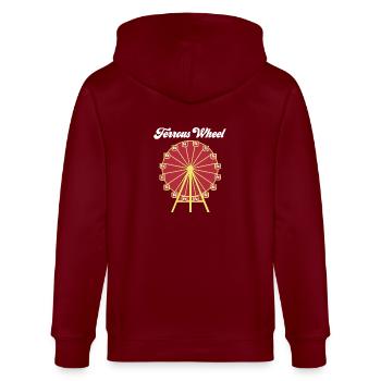 La grande roue de la chimie ! - Cadeau - Veste à capuche bio CULTIVATOR Stanley/Stella Unisexe - bordeaux - Dos - Anna (173cm)