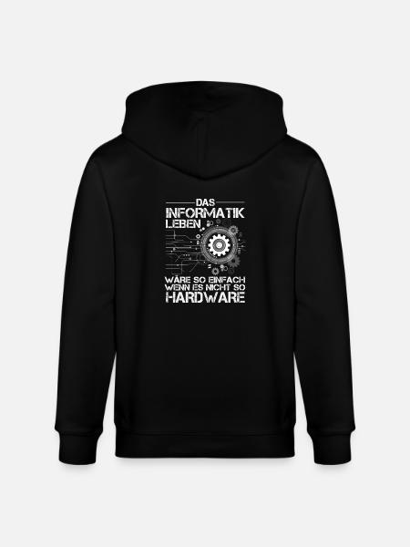 Informatik - Stanley/Stella Unisex Bio-Kapuzenjacke CULTIVATOR - Schwarz