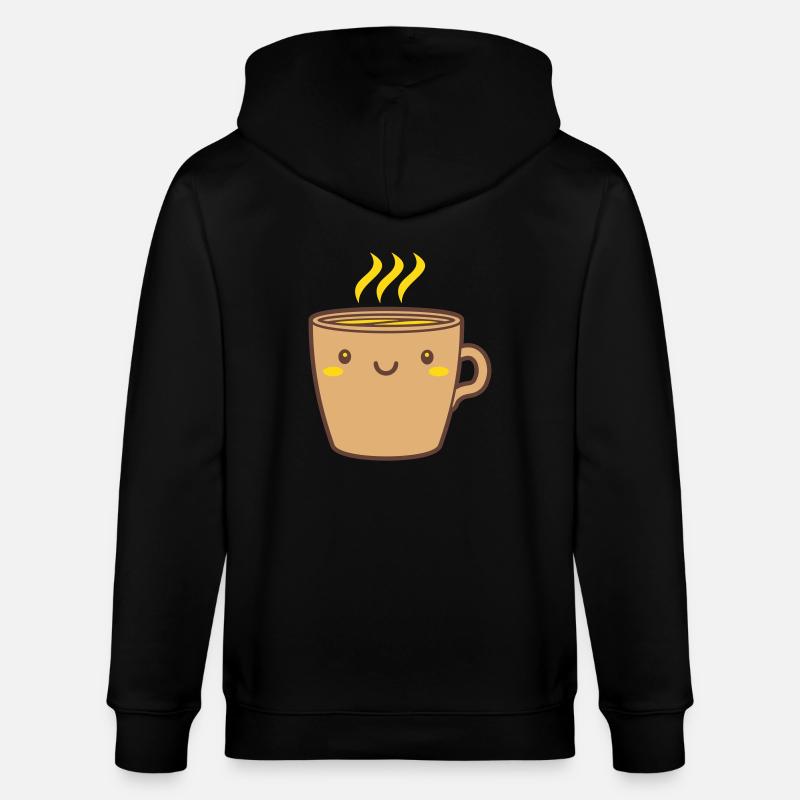 Mignon tasse de café - Veste à capuche bio CULTIVATOR Stanley/Stella Unisexe - noir