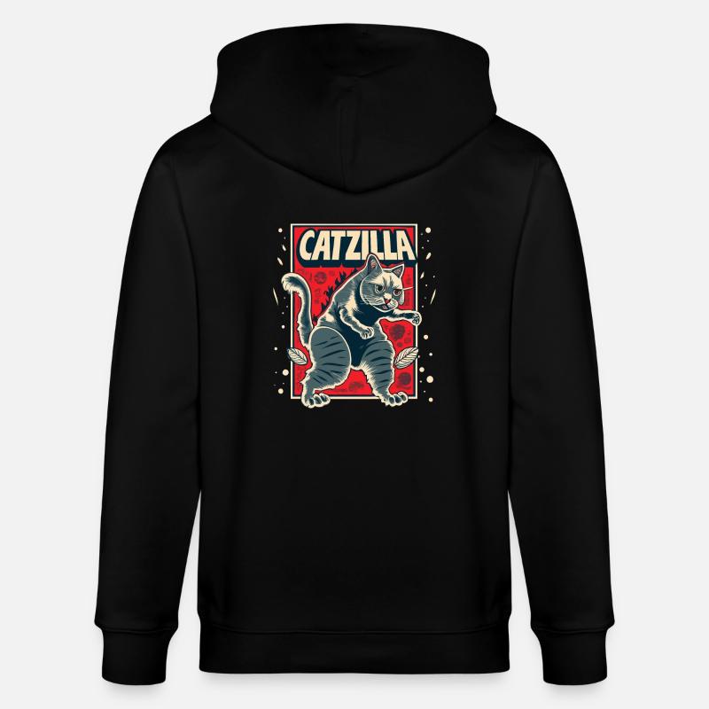 Catzilla - Veste à capuche bio CULTIVATOR Stanley/Stella Unisexe - noir