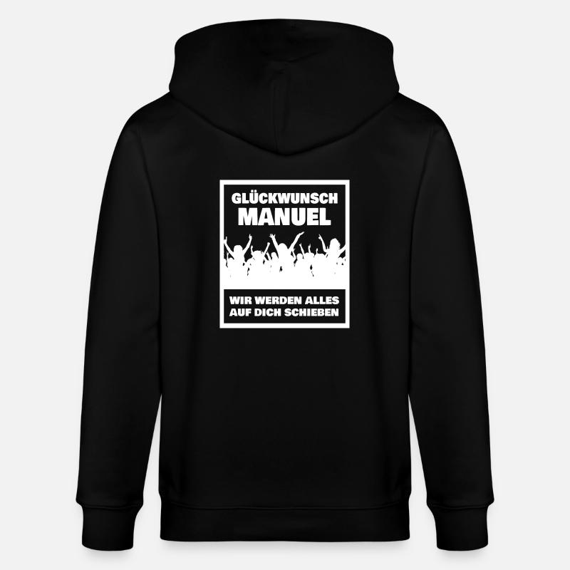 Manuel comme prénom - Veste à capuche bio CULTIVATOR Stanley/Stella Unisexe - noir