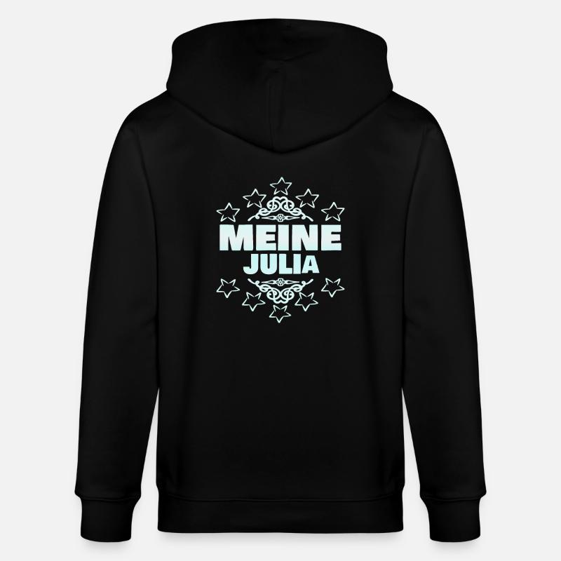 Julia als Mädchen - Stanley/Stella Unisex Bio-Kapuzenjacke CULTIVATOR - Schwarz