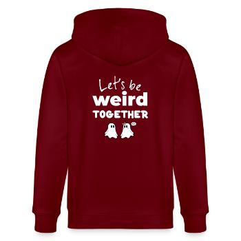 T-shirts avec des phrases amusantes - Fantasmitas 11 - Veste à capuche bio CULTIVATOR Stanley/Stella Unisexe - bordeaux - Dos - Anna (173cm)