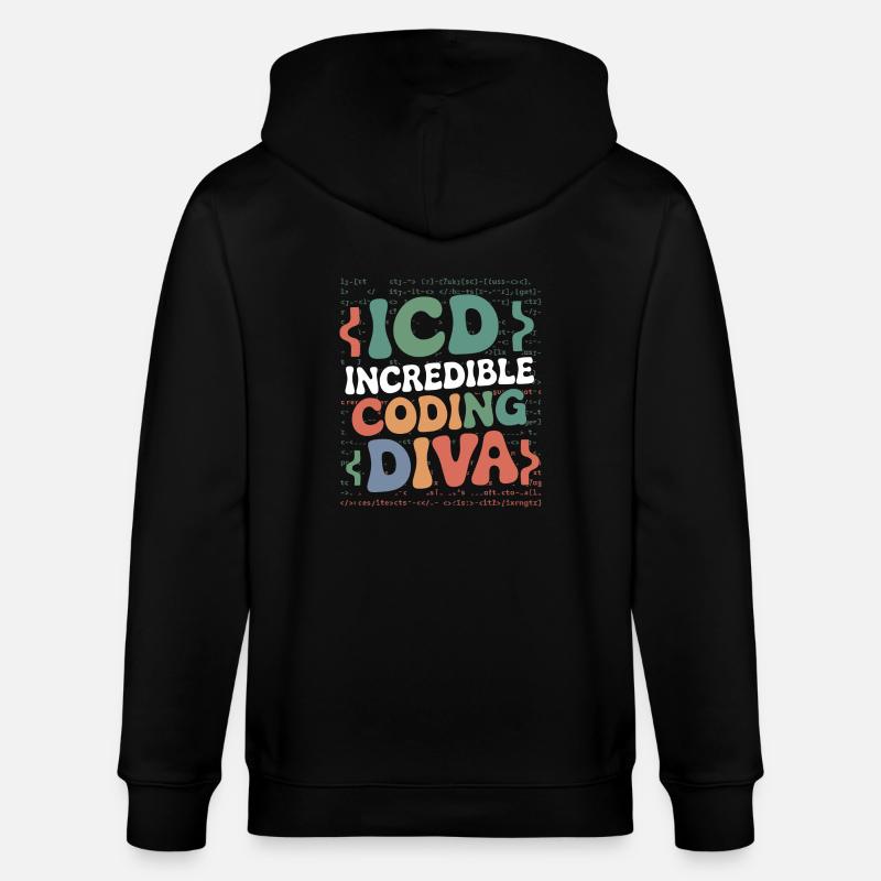 Codage passionné - Veste à capuche bio CULTIVATOR Stanley/Stella Unisexe - noir