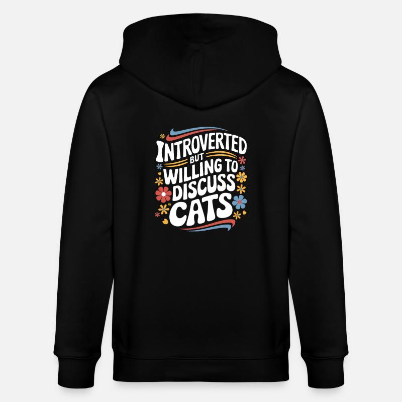 Introvertierter asozialer introvertierter - Stanley/Stella Unisex Bio-Kapuzenjacke CULTIVATOR - Schwarz