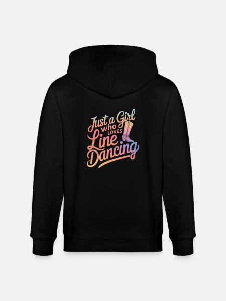 Line Dancing Dancing Dancers - Stanley/Stella CULTIVATOR Unisex Organic Hooded Jacket - black