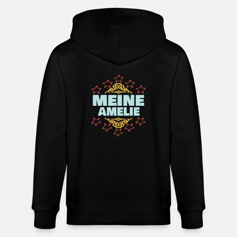 Maedchen Amelie - Stanley/Stella Unisex Bio-Kapuzenjacke CULTIVATOR  - Schwarz