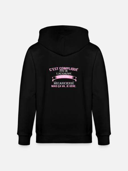 Mecanicienne - Veste à capuche bio CULTIVATOR Stanley/Stella Unisexe - noir
