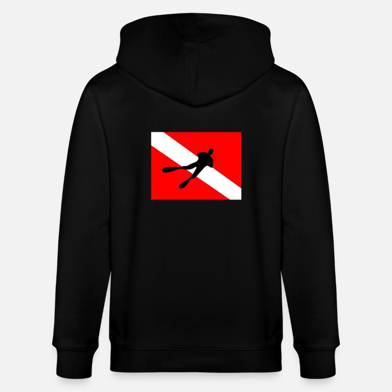 Pavillon de plongée - Veste à capuche bio CULTIVATOR Stanley/Stella Unisexe - noir