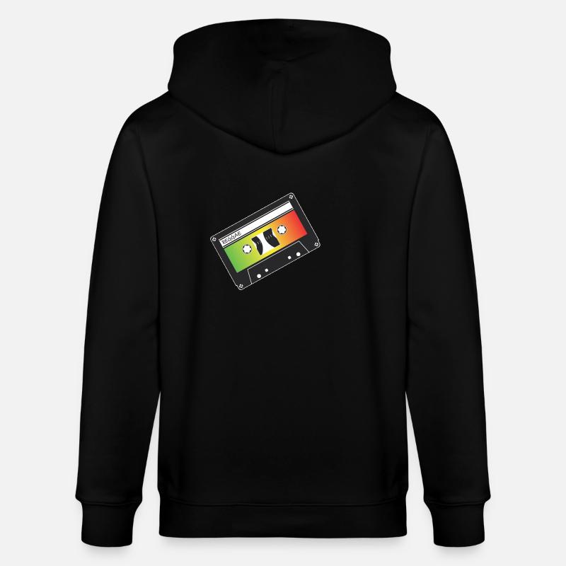 064 - reggae - Stanley/Stella Unisex Bio-Kapuzenjacke CULTIVATOR - Schwarz