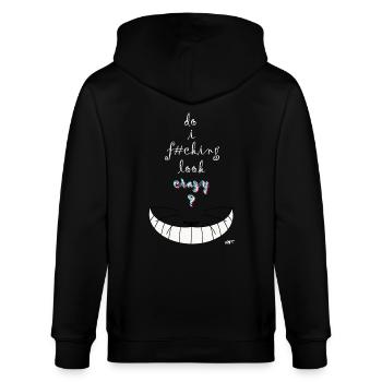 Alice crazy cat - Veste à capuche bio CULTIVATOR Stanley/Stella Unisexe - noir - Dos - Anna (173cm)