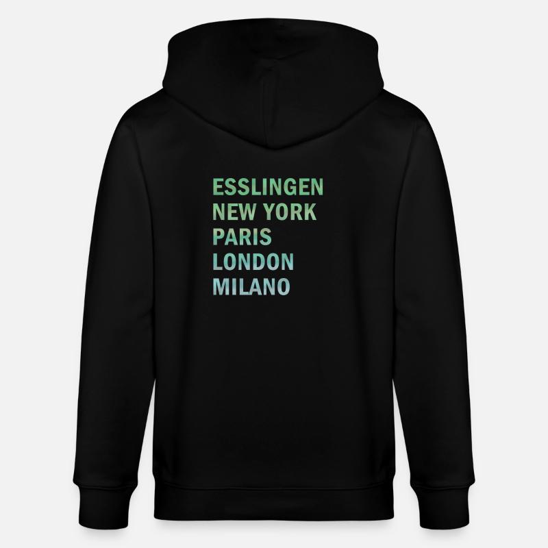 Metropole Esslingen - Stanley/Stella Unisex Bio-Kapuzenjacke CULTIVATOR  - Schwarz