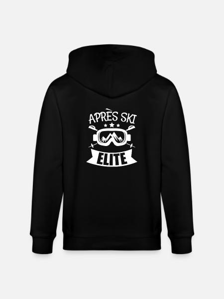 apres ski elite 4 w - Stanley/Stella CULTIVATOR  Unisex Organic Hooded Jacket - black