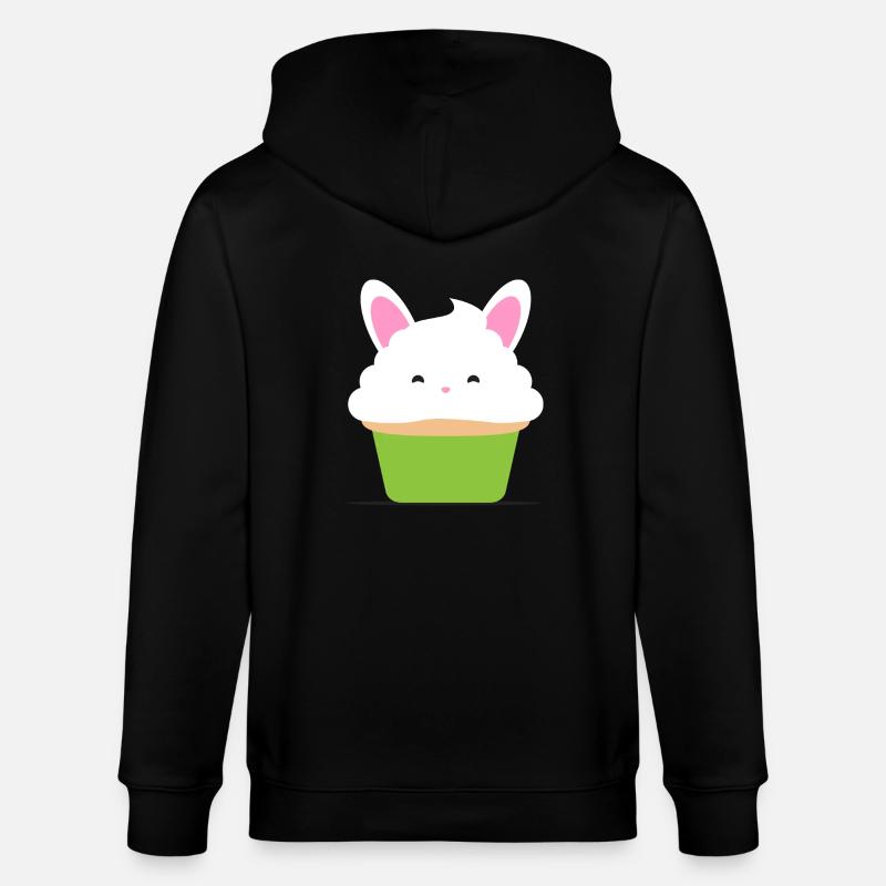 Cupcake, Muffin, Geschenkidee - Stanley/Stella Unisex Bio-Kapuzenjacke CULTIVATOR  - Schwarz