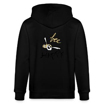être heureux - Veste à capuche bio CULTIVATOR Stanley/Stella Unisexe - noir - Dos - Anna (173cm)