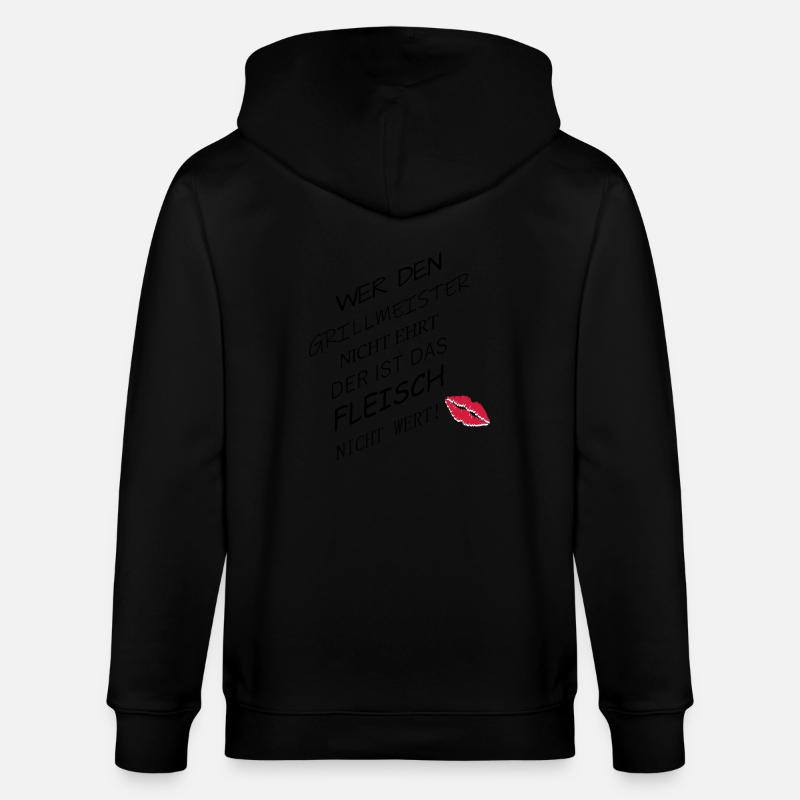 Fleisch nicht wert - Stanley/Stella Unisex Bio-Kapuzenjacke CULTIVATOR  - Schwarz