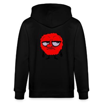 Monster Eyes Roll Dessin animé - Veste à capuche bio CULTIVATOR Stanley/Stella Unisexe - noir - Dos - Anna (173cm)