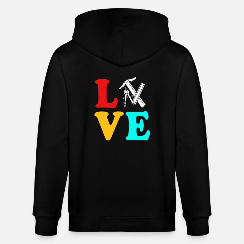 Architecte Architecture - Veste à capuche bio CULTIVATOR Stanley/Stella Unisexe - noir