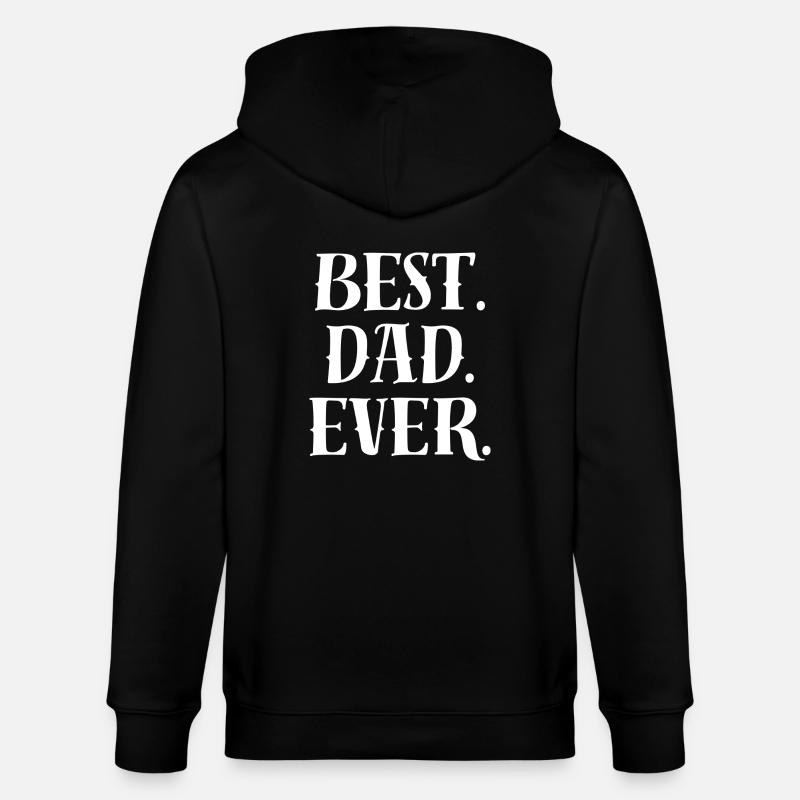 Best Dad Statement - Stanley/Stella Unisex Bio-Kapuzenjacke CULTIVATOR  - Schwarz