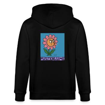 Pusterblume by Rico Beck - Stanley/Stella Unisex Bio-Kapuzenjacke CULTIVATOR  - Schwarz - Hinten - Anna (173cm)
