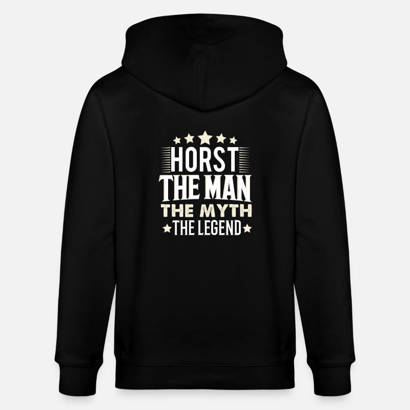 Horst - Stanley/Stella Unisex Bio-Kapuzenjacke CULTIVATOR  - Schwarz