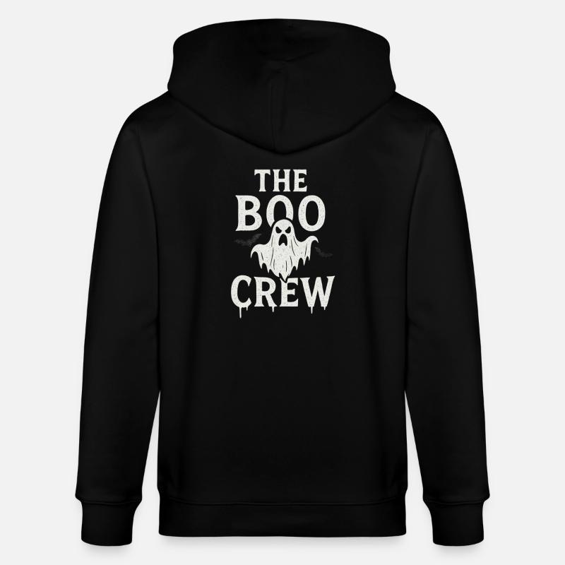 Halloween Geist Design - Stanley/Stella Unisex Bio-Kapuzenjacke CULTIVATOR  - Schwarz