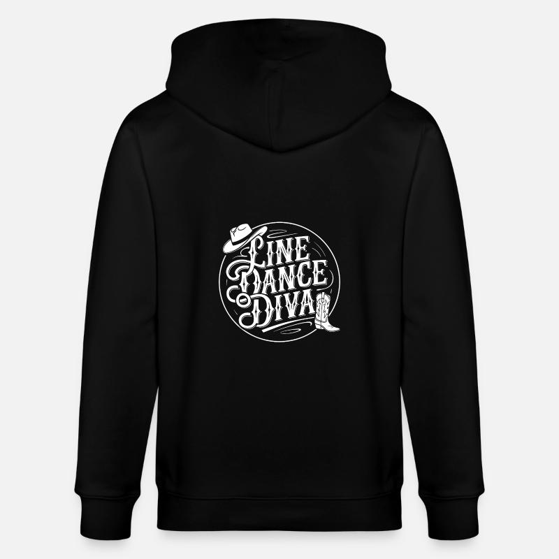 Line Dance Diva - Stanley/Stella Unisex Bio-Kapuzenjacke CULTIVATOR  - Schwarz