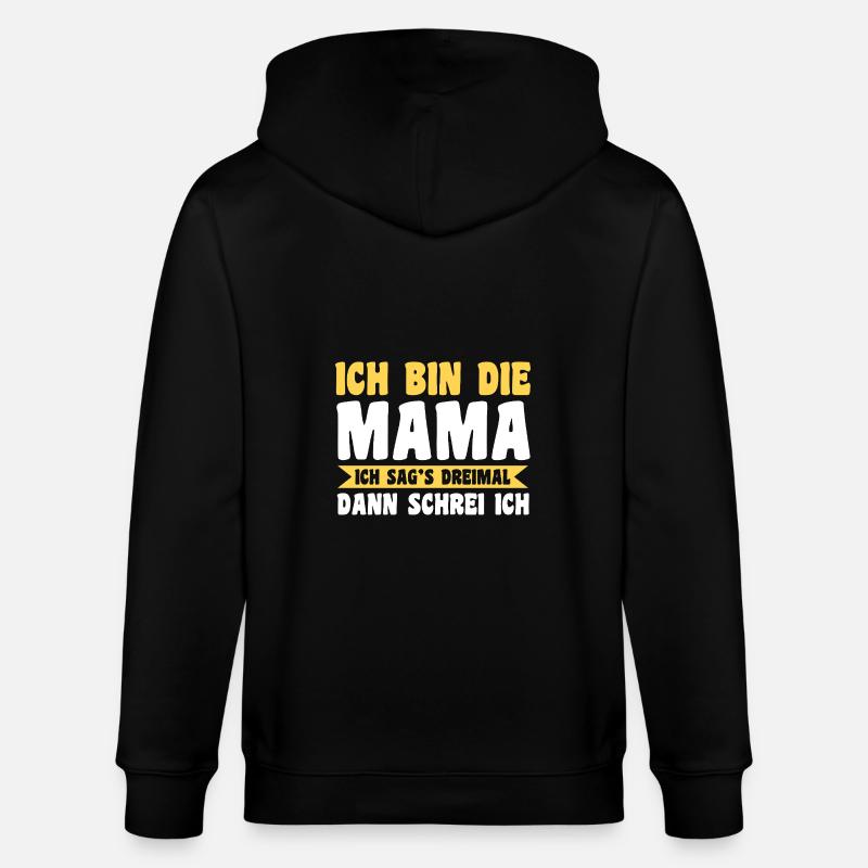 Mutter Team Mama - Stanley/Stella Unisex Bio-Kapuzenjacke CULTIVATOR  - Schwarz