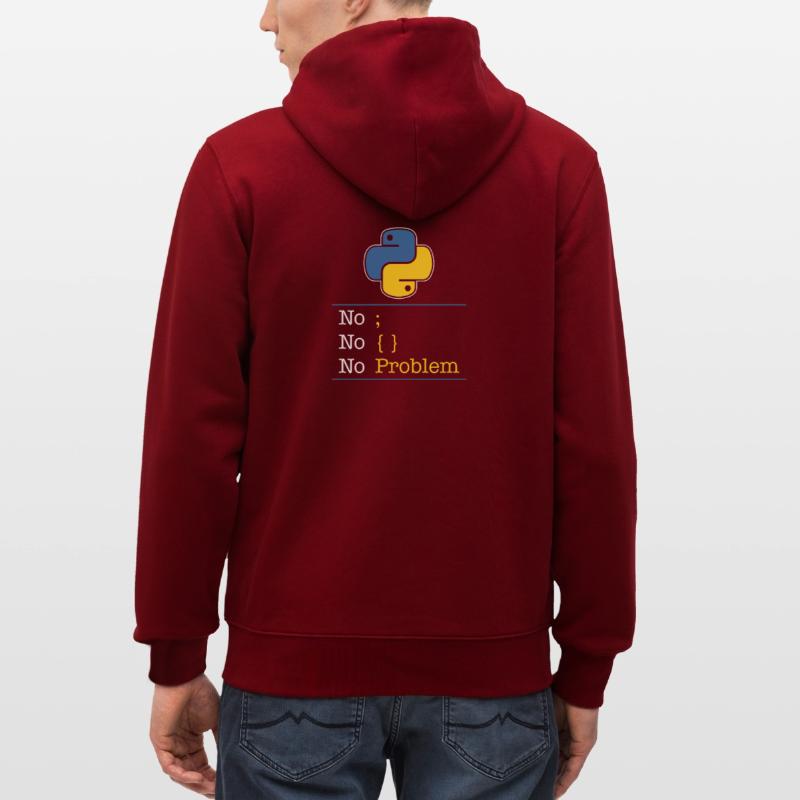 Python no problem Stanley/Stella CULTIVATOR  Unisex Organic Hooded Jacket