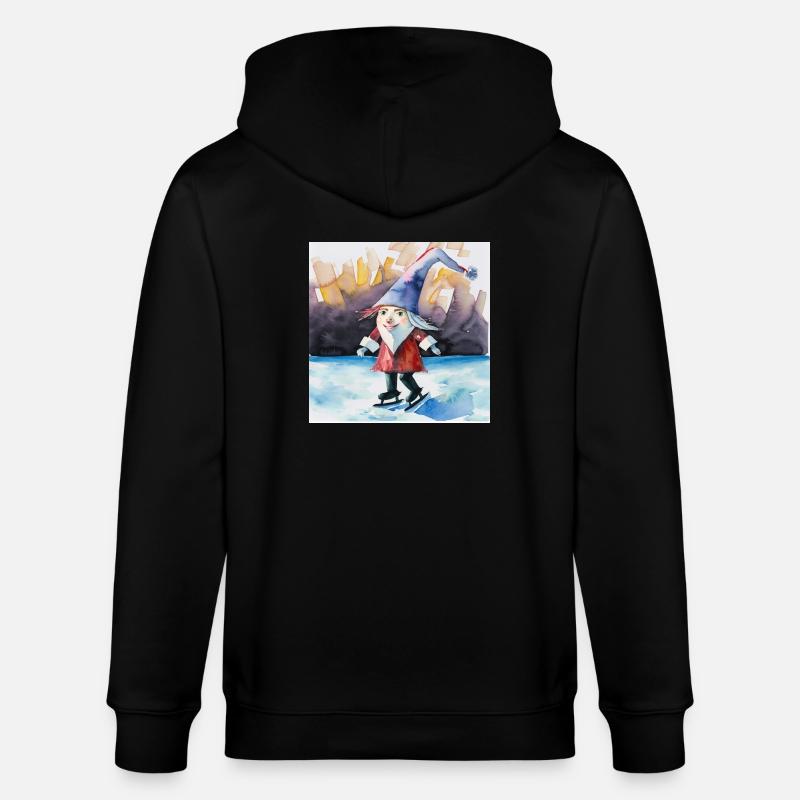 Je suis heureux - Veste à capuche bio CULTIVATOR Stanley/Stella Unisexe - noir
