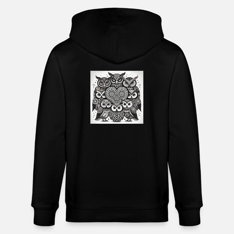 EULE II - Stanley/Stella Unisex Bio-Kapuzenjacke CULTIVATOR  - Schwarz