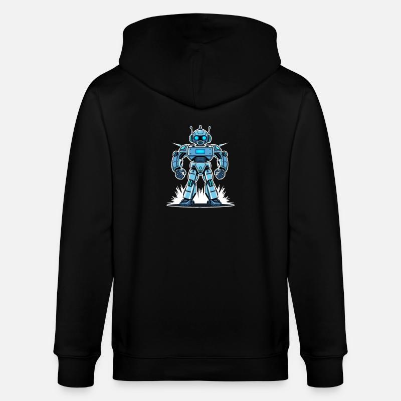 Cyber-Roboter – High-Tech Power - Stanley/Stella Unisex Bio-Kapuzenjacke CULTIVATOR  - Schwarz
